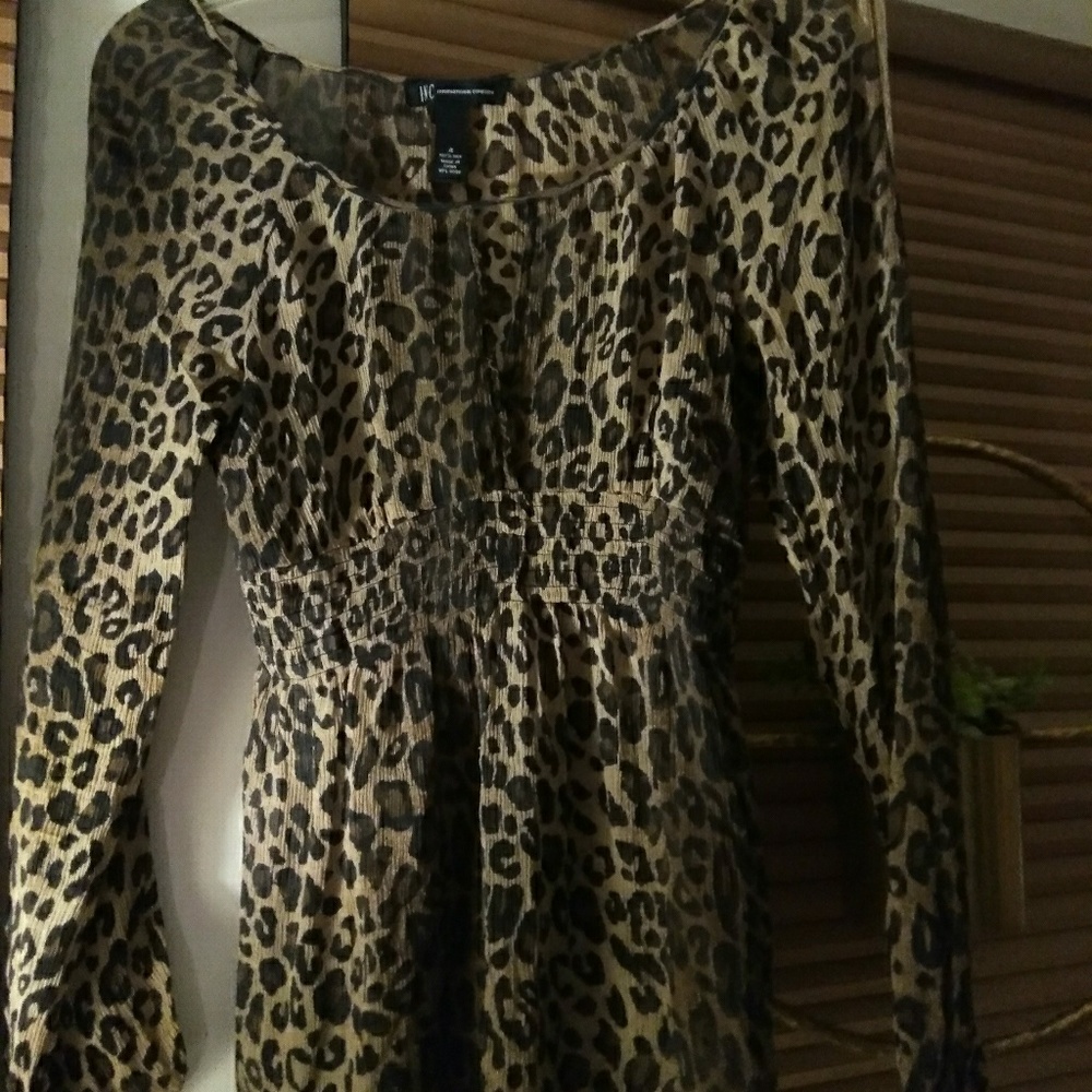 Leopard print blouse